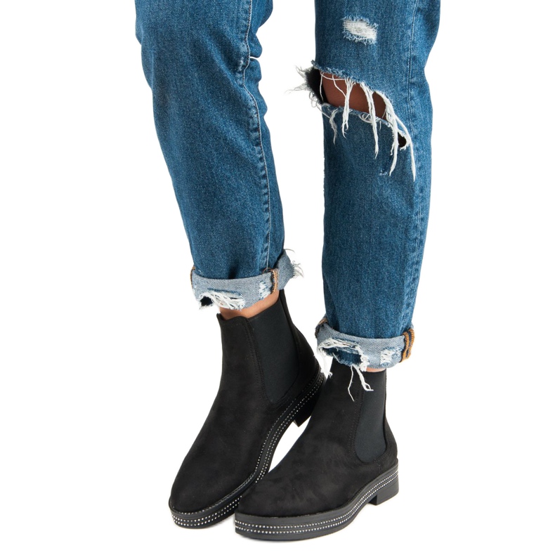 Seastar Botas pretas femininas preto 1