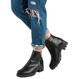 Seastar Botas Pretas Confortáveis preto 2 Seastar Botas Pretas Confortáveis preto 2