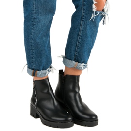 Seastar Botas Pretas Confortáveis preto 1 Seastar Botas Pretas Confortáveis preto 1