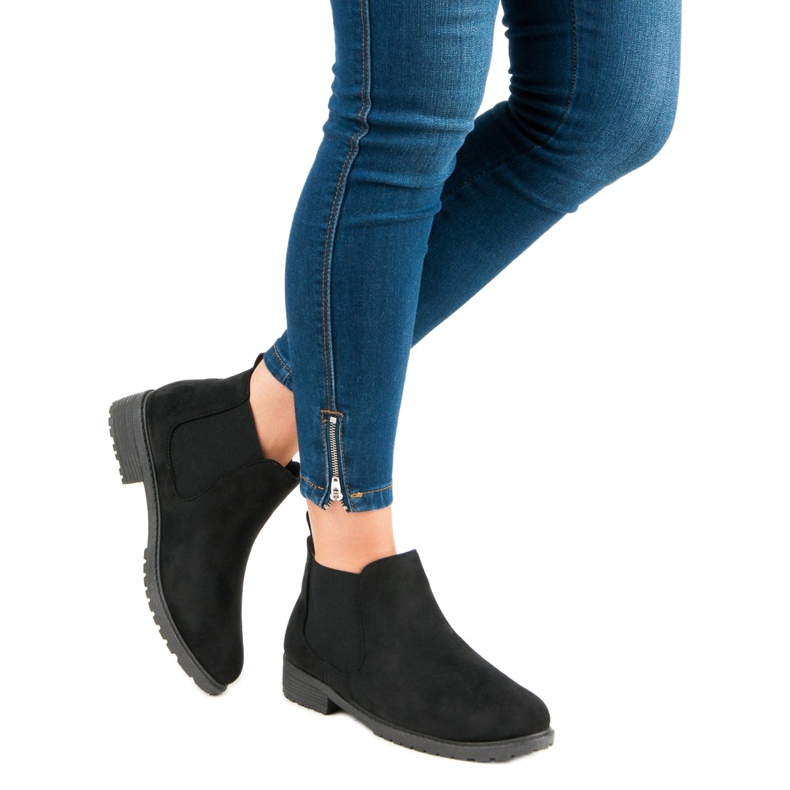 Botas chelsea baixas preto 1