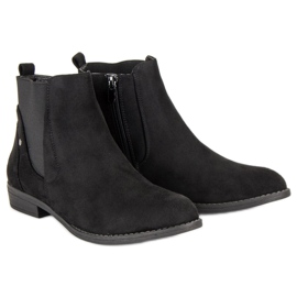 Groto Gogo Botas Jodhpur confortáveis preto 1