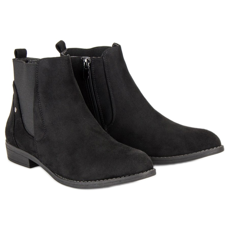Groto Gogo Botas Jodhpur confortáveis preto 1