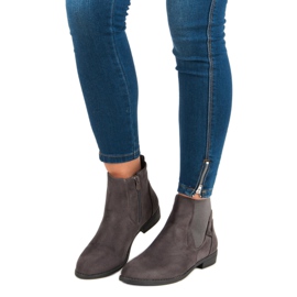 Groto Gogo Botas Jodhpur confortáveis cinza 1