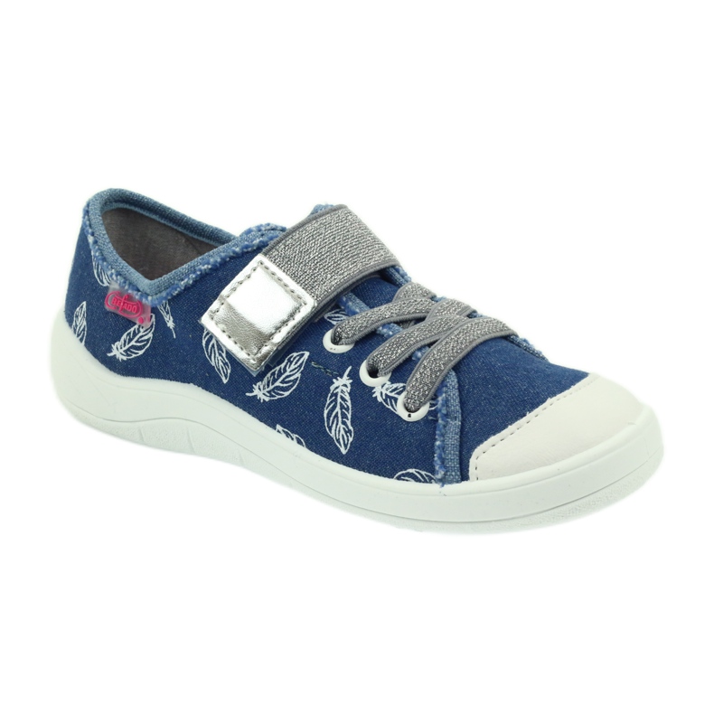 Sapatos infantis Befado, chinelos, tênis 251y111 branco azul cinza 1