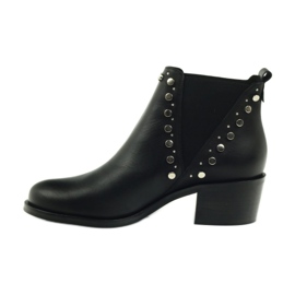 Botas de inverno pretas com tachas Badura 7874 preto 2