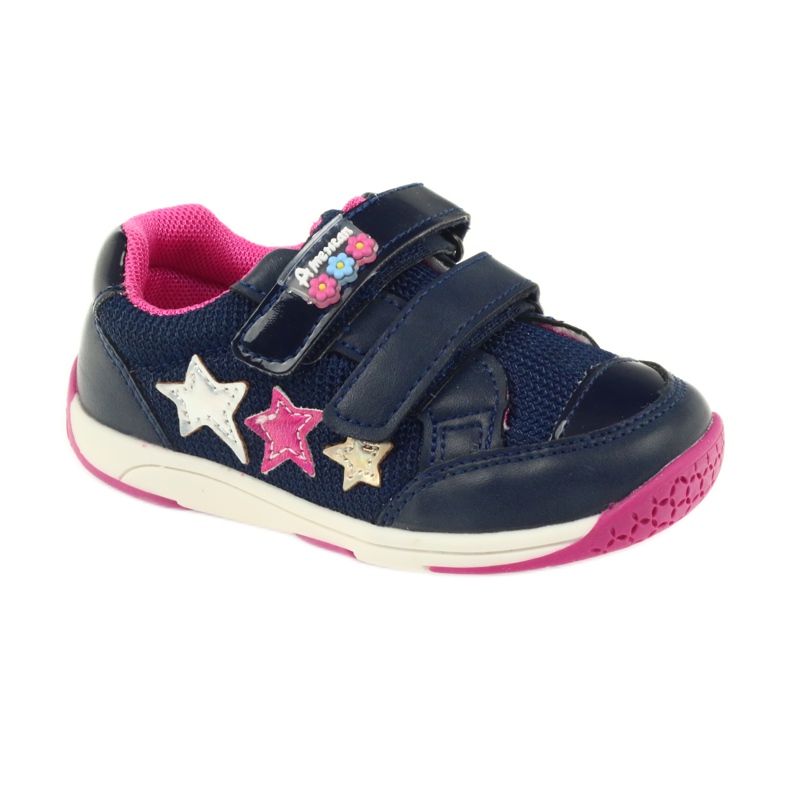 American Club Sapatos esportivos American ADI para crianças 6759 azul marinho azul-marinho 1