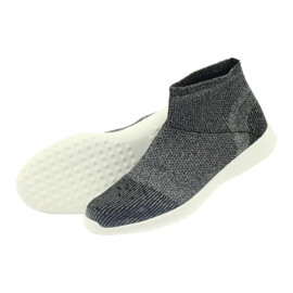 American Club American Black Sports Sports Shoes 17044 preto/prata 4