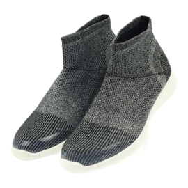 American Club American Black Sports Sports Shoes 17044 preto/prata 3