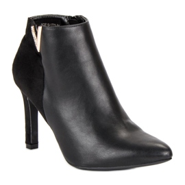 Botas pretas vinceza de salto alto preto 1