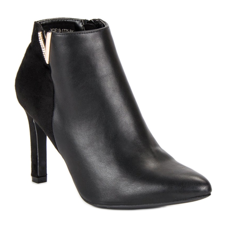 Botas pretas vinceza de salto alto preto 1