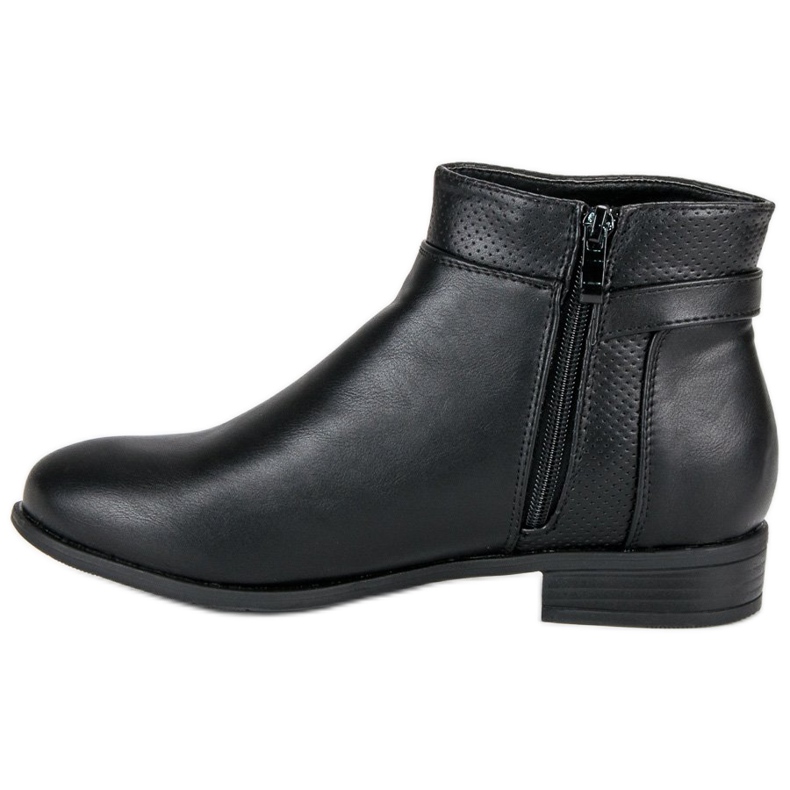 Abloom Botas pretas com zíper preto 1