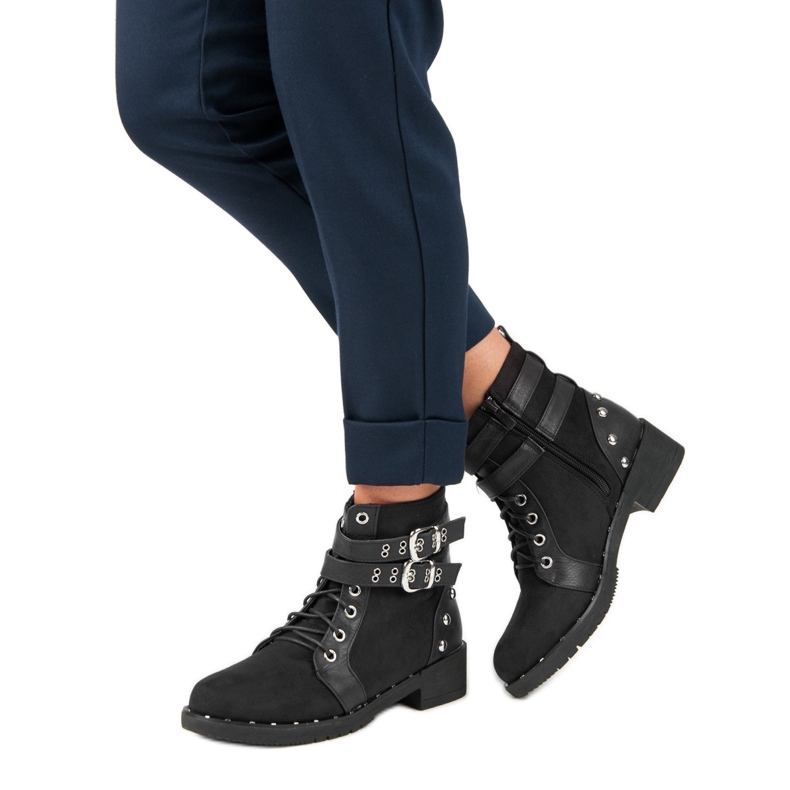 Clowse Botas de trabalho elegantes preto 2