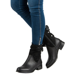 Forever Folie Botas pretas elegantes preto 1