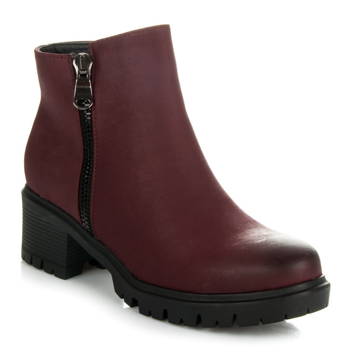 Vices New Collection Botas marrons com protetor vermelho 1