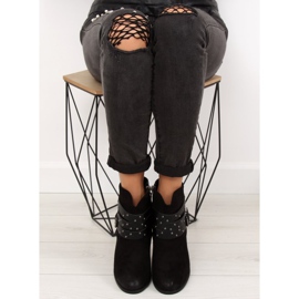 Botas com salto estável preto G-36 Preto 1 Botas com salto estável preto G-36 Preto 1