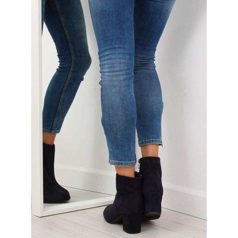 Botas de salto alto azul marinho F780 azul 1