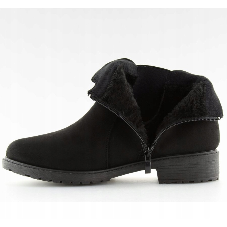 Botas pretas pretas XY-528 Jodhpur preto 2