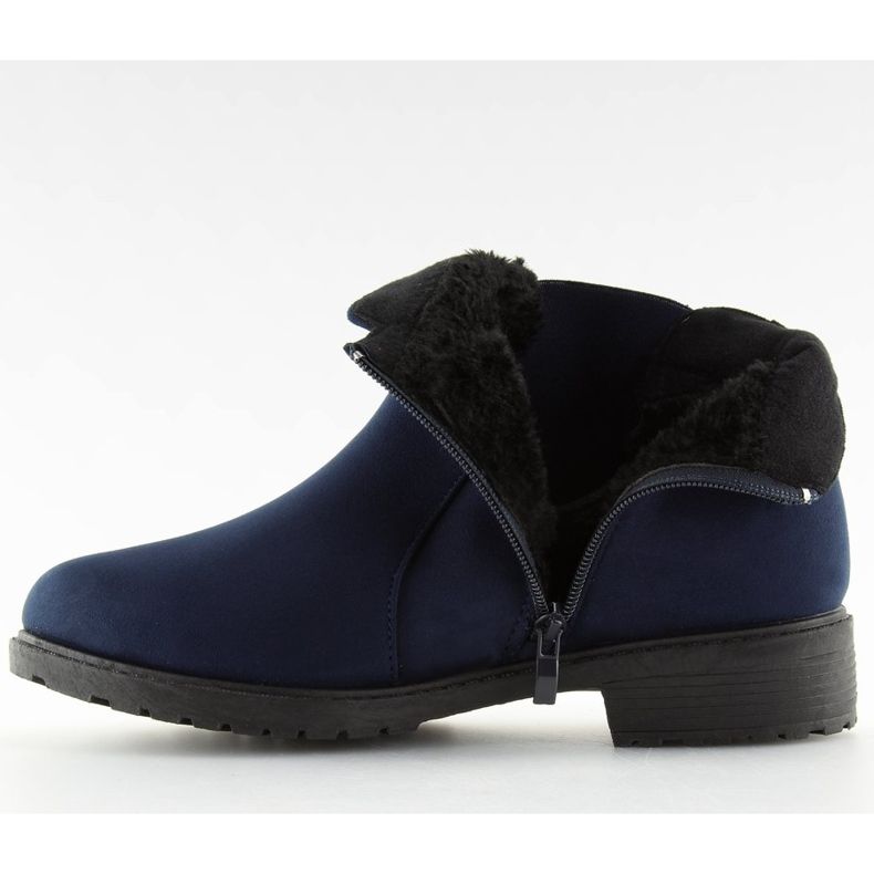 Botas quentes Jodhpur, azul marinho XY-528 Azul azul-marinho 2