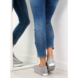 Tênis cinza feminino cinza X-9707 cinza 1