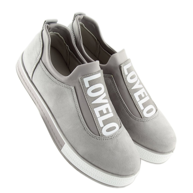 Tênis cinza feminino cinza X-9707 cinza 2