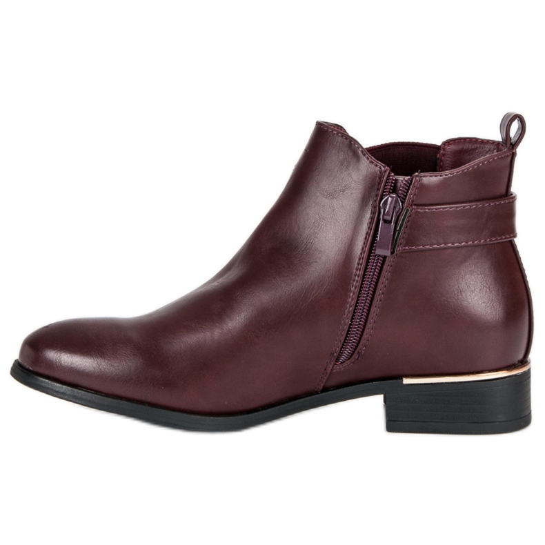 Anesia Paris Botas Borgonha Chelsea vermelho 1