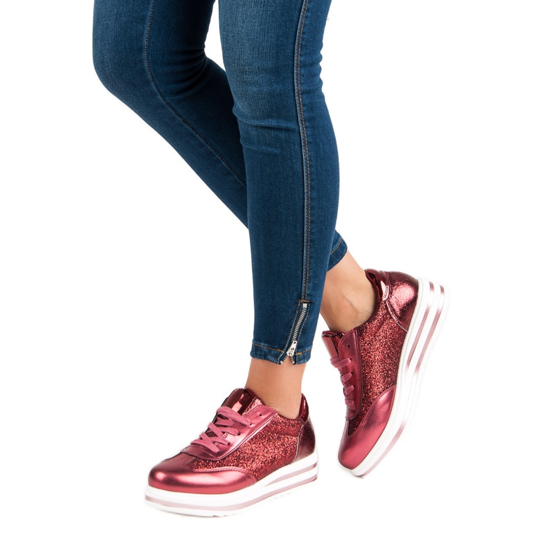 Fama Tênis da moda vermelho 2