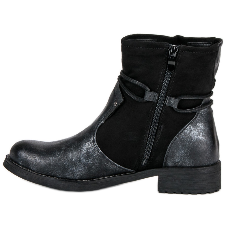 Forever Folie Botas da moda para o outono preto 1