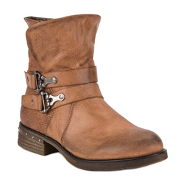 Forever Folie Botas trabalhadoras marrons marrom 1