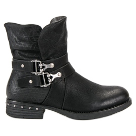 Forever Folie Botas pretas trabalhadoras preto 1