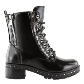 Botas pretas para mulheres A-40 pretas preto 1