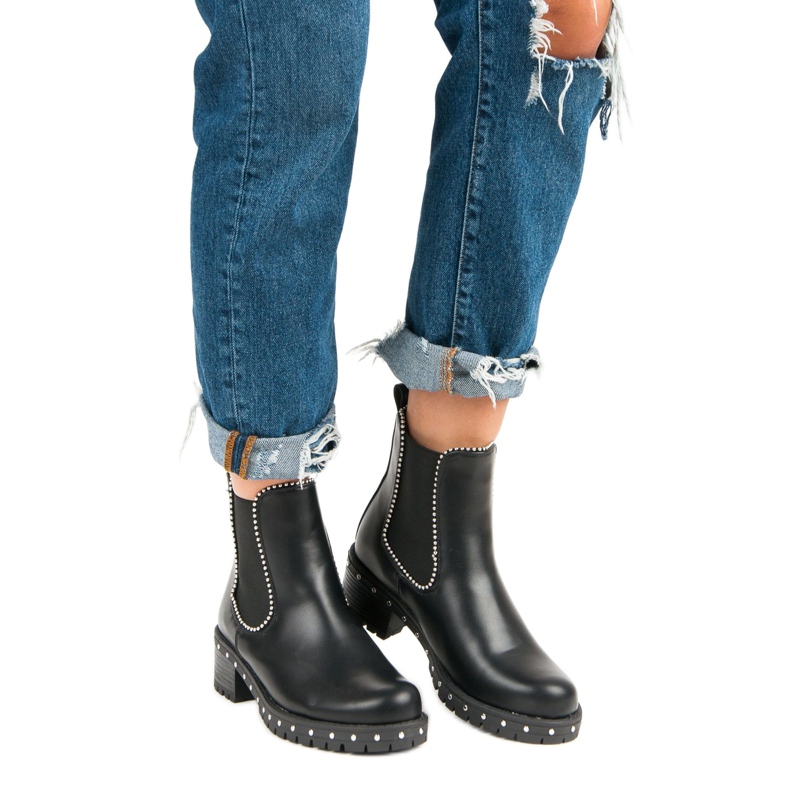 Bestelle Botas Rock Boot Jodhpur preto 1