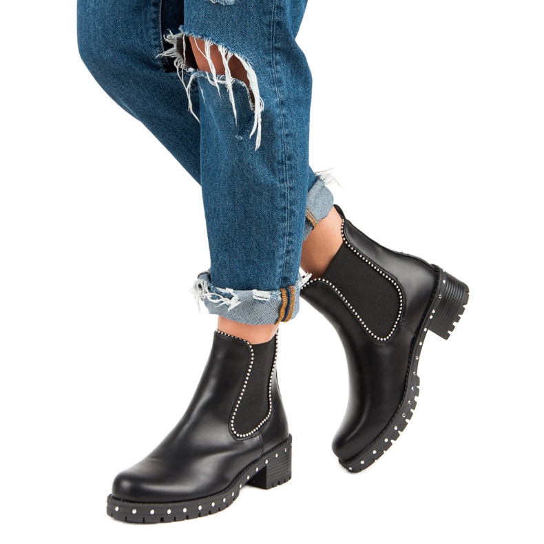 Bestelle Botas Rock Boot Jodhpur preto 2