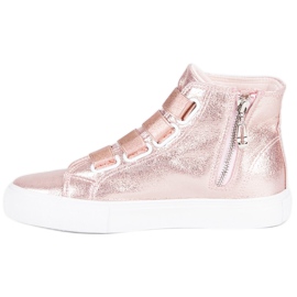 Tênis rosa acima do tornozelo 1