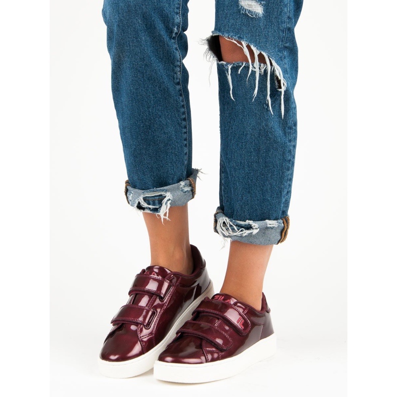 Fila Upstage Velcro Low Wmn vermelho 1 Fila Upstage Velcro Low Wmn vermelho 1