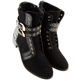 Botas femininas pretas 9243 pretas preto 2