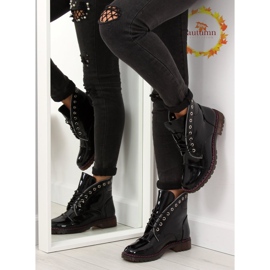 Botas pretas laqueadas A-33 pretas preto 1