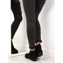 Botins pretos para mulheres pretas L1217 pretas 1