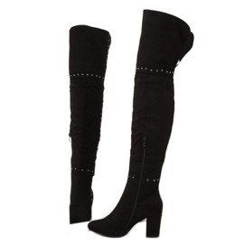 Botas pretas de salto alto 539-1 Pretas preto 1 Botas pretas de salto alto 539-1 Pretas preto 1