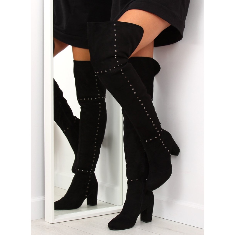 Botas pretas de salto alto 539-1 Pretas preto 2 Botas pretas de salto alto 539-1 Pretas preto 2