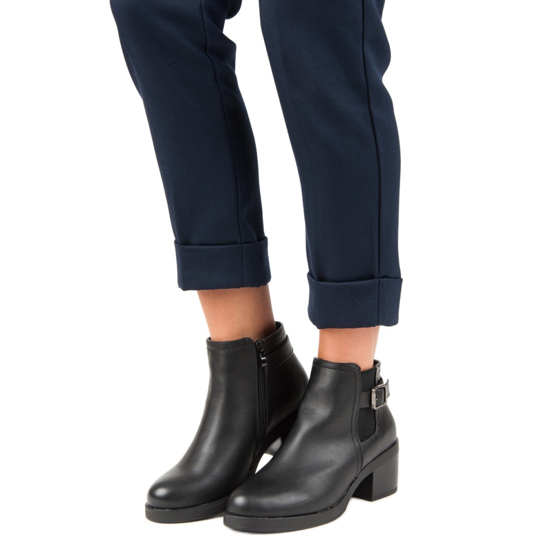 Anesia Paris Botas chelsea confortáveis preto 1