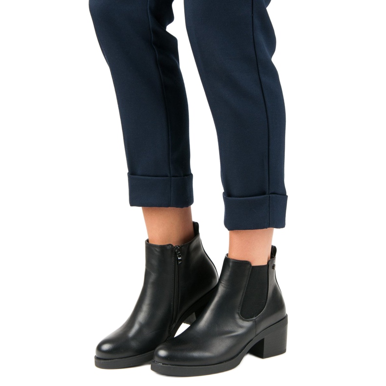 Anesia Paris Botas clássicas botas Jodhpur preto 1