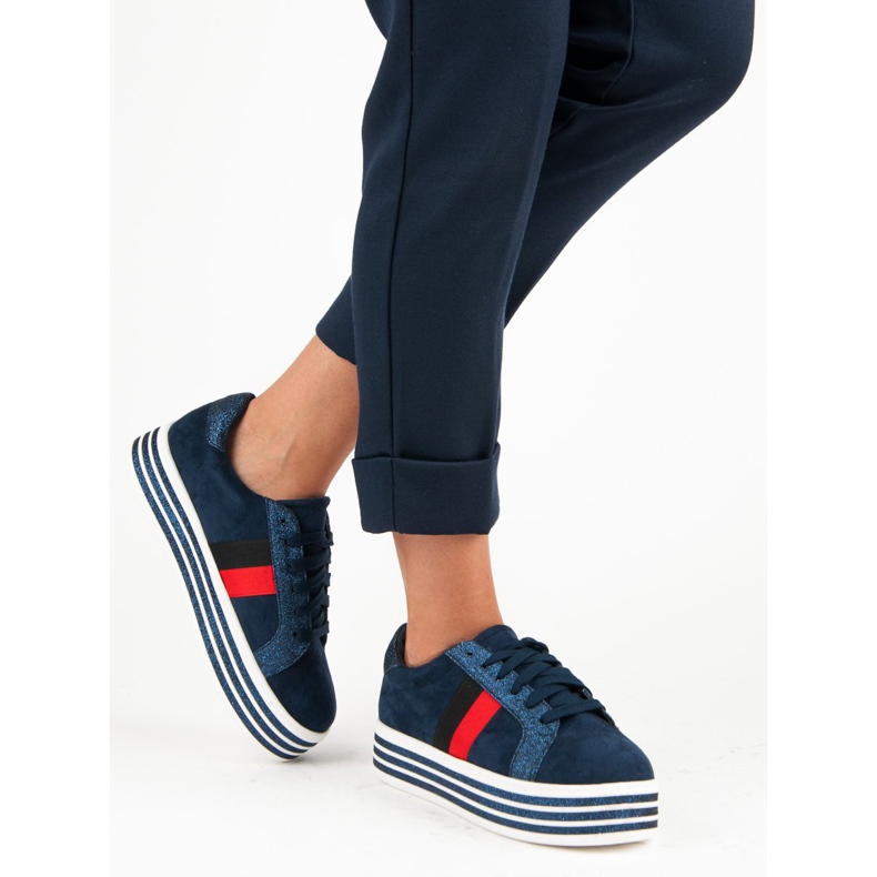 Tênis na plataforma VICES azul 2