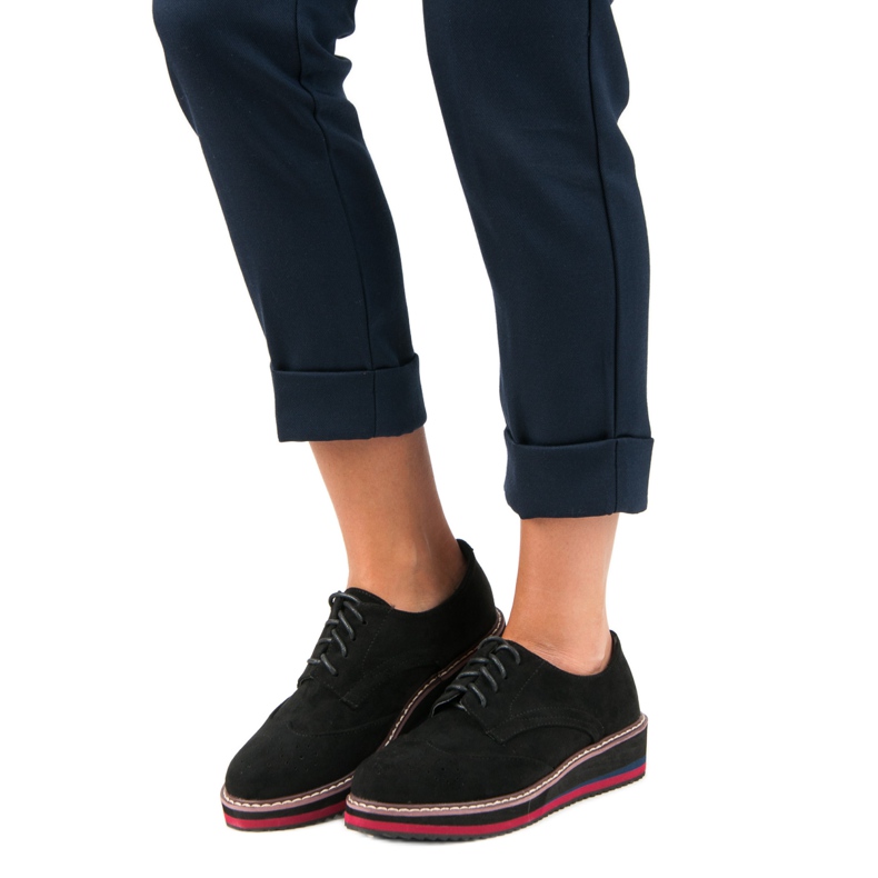 Sapatos de camurça vícios preto 1