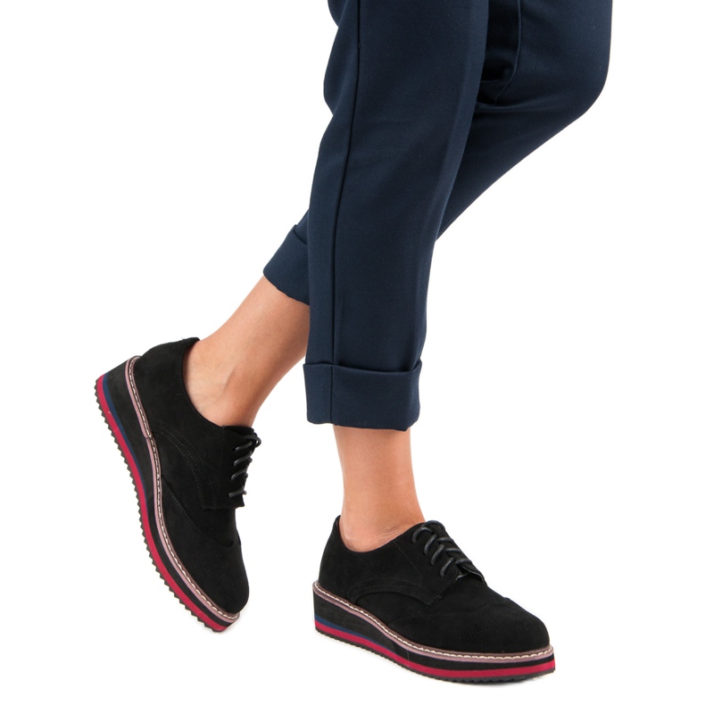 Sapatos de camurça vícios preto 2