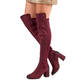 Botas VINCEZA marrom vermelho 2