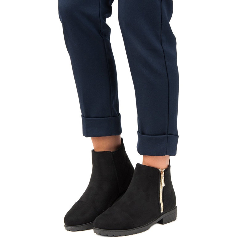 Botas pretas casuais preto 1