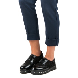 Nio Nio Sapatos femininos elegantes preto 1