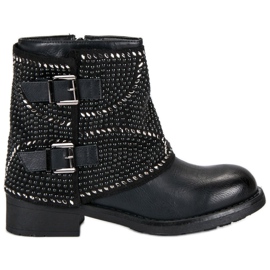 SDS Botas femininas elegantes preto 1