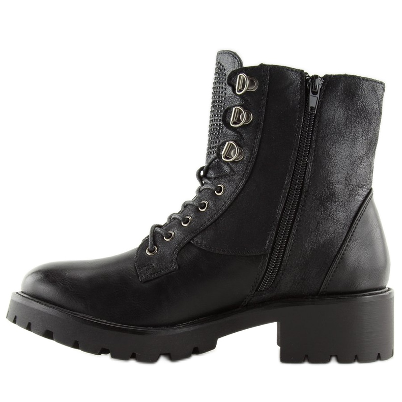 Botas pretas para mulheres 1621 pretas preto 2