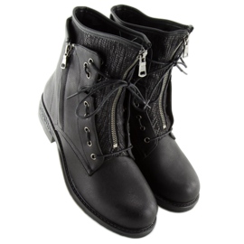 Botas militares femininas pretas CLS-31 pretas preto 1